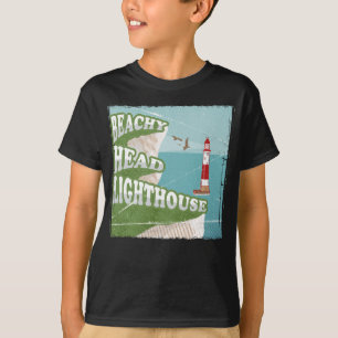 Camiseta Poster do farol da cabeça de praia