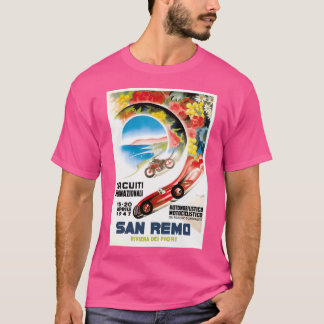 Camiseta poster do Grande Prêmio de San Remo de 1947