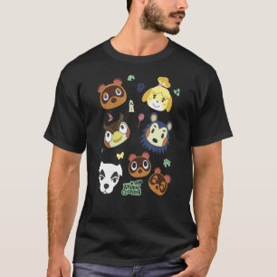 Camiseta Poster do Grupo de Cruzamento dos Animais