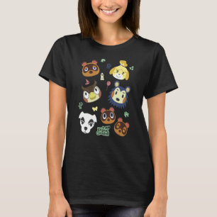 Camiseta Poster do Grupo de Cruzamento dos Animais
