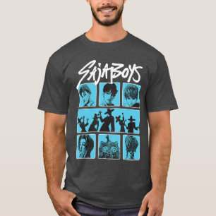 Camiseta Poster do Grupo de Demônios Saja Boys do Halloween