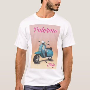 Camiseta Poster do patinete de Palermo Italia