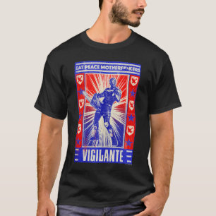 Camiseta Poster do Peacemaker Vigilante Motosserra da DC Co