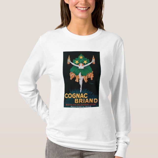 Camiseta Poster do promocional de Briand do conhaque (Frente)