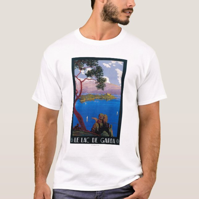 Camiseta Poster do promocional do viagem de Garda do lago (Frente)