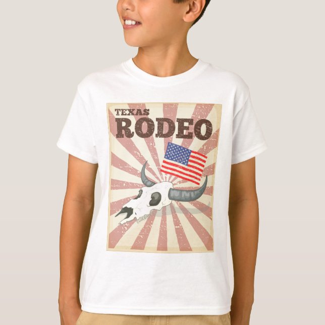 Camiseta Poster do rodeio (Frente)