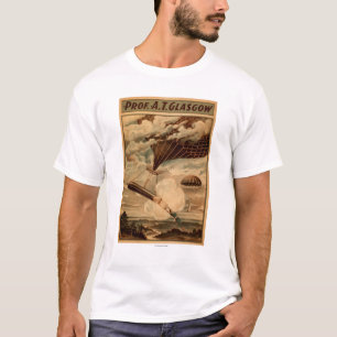 Camiseta Poster do teatro do circo do balão de ar quente d