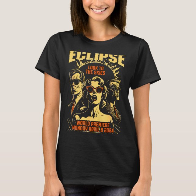 Camiseta Poster Eclipse Solar Ficção Científica Vi (Frente)