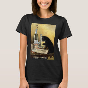 Camiseta poster francês retrô "absinho burguês"