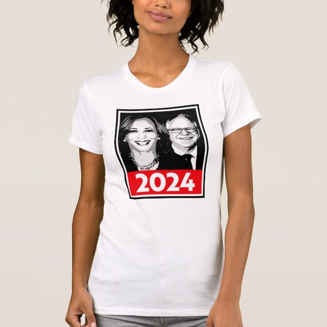 Camiseta Poster Harris Walz 2024 (Frente)