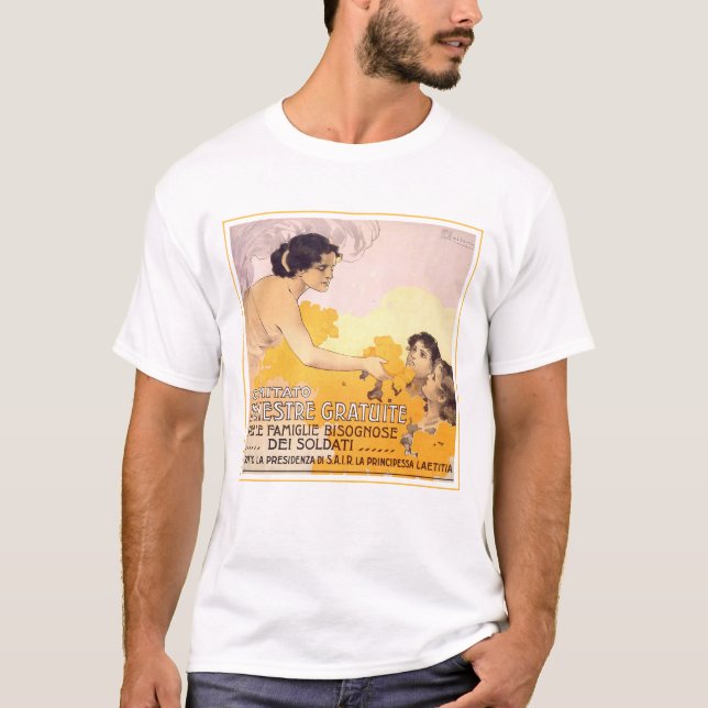 Camiseta Poster italiano Vintage 1917 (Frente)