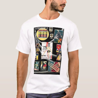 Camiseta Poster louco da propaganda de URSS do russo