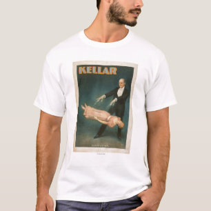 Camiseta Poster mágico #1 da levitação de Kellar