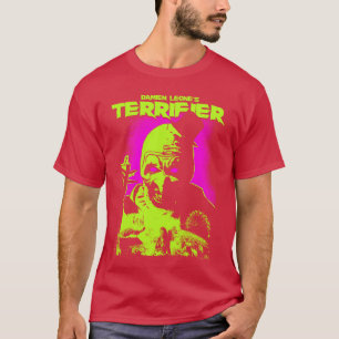 Camiseta Poster Neon de Arte de Olhos Brilhantes da Terrifi