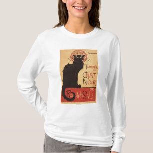 Camiseta Poster Noir do Promo do gato preto do trupe da