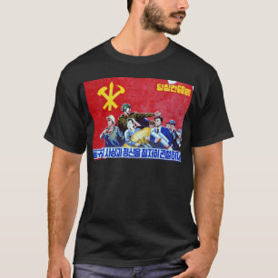 Camiseta Poster norte-coreano do partido comunista