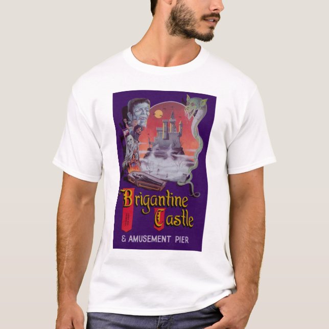 Camiseta Poster original do castelo do Brigantine (Frente)