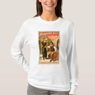 Camiseta Poster ostentando do teatro do encaixotamento de