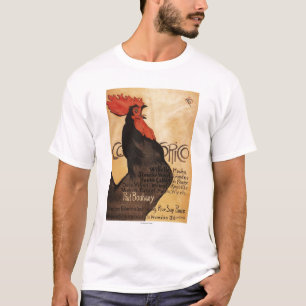 Camiseta Poster periódico do promocional do galo de