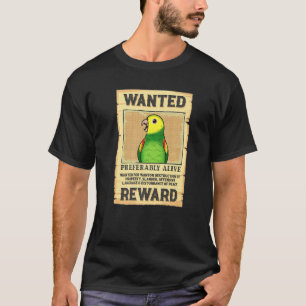 Camiseta Poster querendo papagaio I Amarelo duplo com cabeç