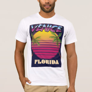 Camiseta Poster retro das férias de Veneza Florida