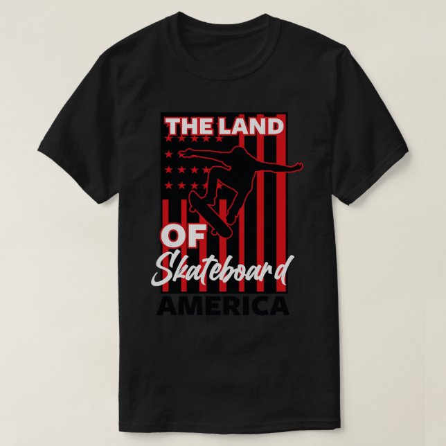 CAMISETA POSTER SKATEBOARD AMERICANO (Frente do Design)