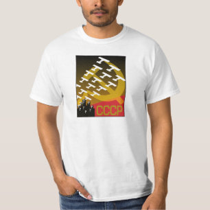 Camiseta Poster soviético da propaganda