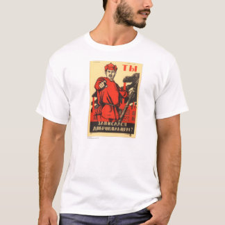 Camiseta Poster soviético da propaganda