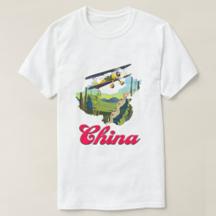 Camiseta poster viagem da China