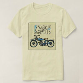 Camiseta poster vintage clássico da motocicleta