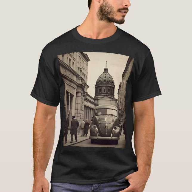 Camiseta Poster vintage de Berlim (Frente)