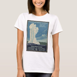 Camiseta Poster vintage de Parque Justo de Yellowstone