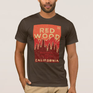 Camiseta Poster vintage do parque nacional da sequóia