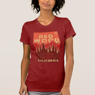 Camiseta Poster vintage do parque nacional da sequóia