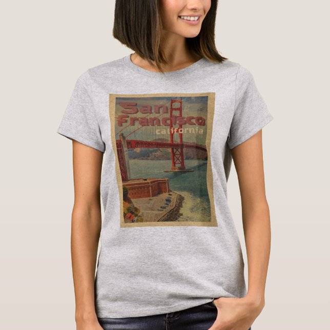 Camiseta Poster vintage São Francisco (Frente)