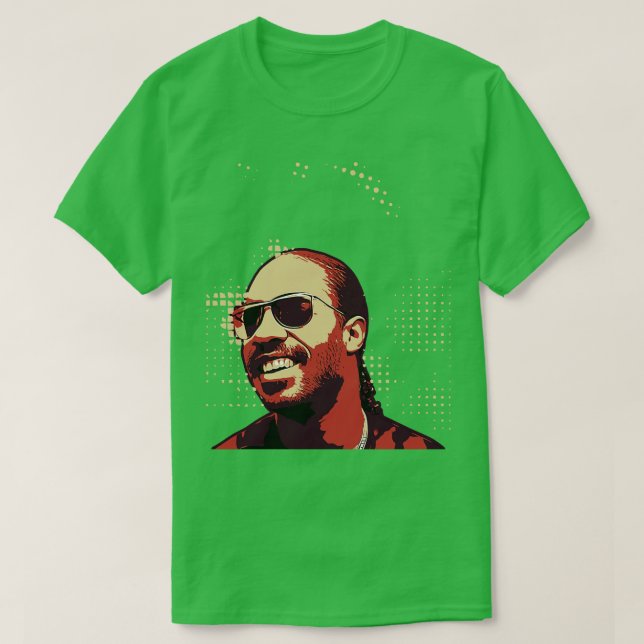 Camiseta Poster vintage Stevie Wonder (Frente do Design)