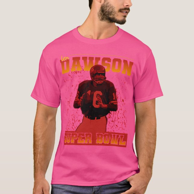 Camiseta Poster vintage Superbowl Len Dawson (Frente)