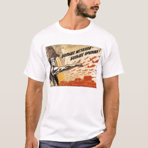 Camiseta Posters da propaganda de União Soviética da guer