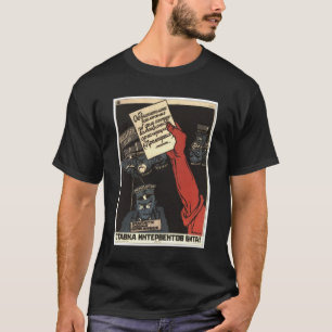 Camiseta Posters da propaganda de União Soviética da guer