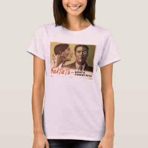 Camiseta Posters da propaganda de União Soviética da guer