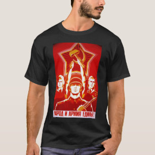 Camiseta Posters da propaganda de União Soviética da guer