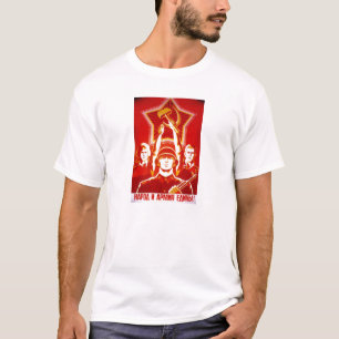 Camiseta Posters da propaganda de União Soviética da guer
