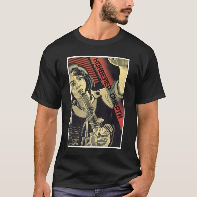 Camiseta Posters da propaganda de União Soviética da guerra (Frente)