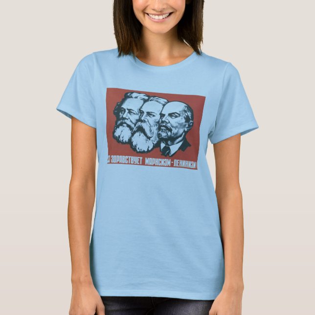 Camiseta Posters da propaganda de União Soviética da guerra (Frente)