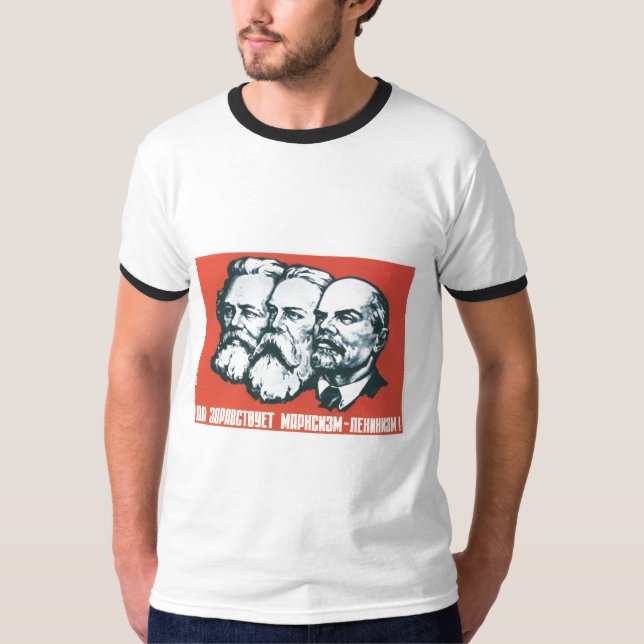 Camiseta Posters da propaganda de União Soviética da guerra (Frente)