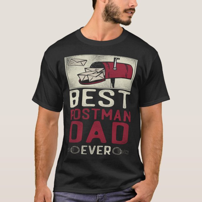 Camiseta Postman Mailman Dad Best Postman Dad Ever (Frente)