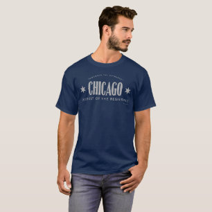 Camiseta Posto avançado cinzento de Chicago da resistênci