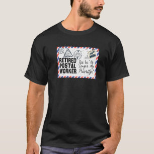 Camiseta Posto de aposentadoria do trabalhador postal apose