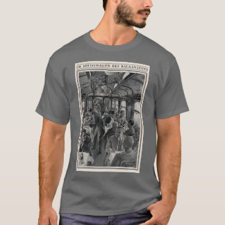 Camiseta Posto de viagens vintage Im Speisewagen des Balkan