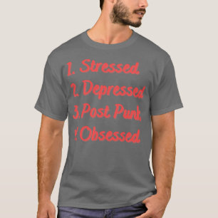 Camiseta Posto Deprimido Estressado - Punk Obcecado